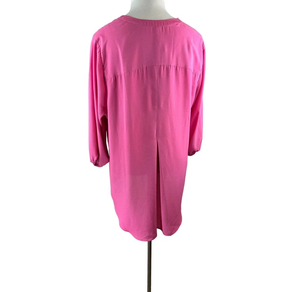 Melissa McCarthy x Seven7 Babydoll Hi Lo Flowy Blouse Plus Size 2X Top HW8794 - Picture 9 of 11